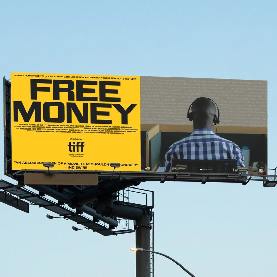 Poster and Title Credits for Free Money Documentary