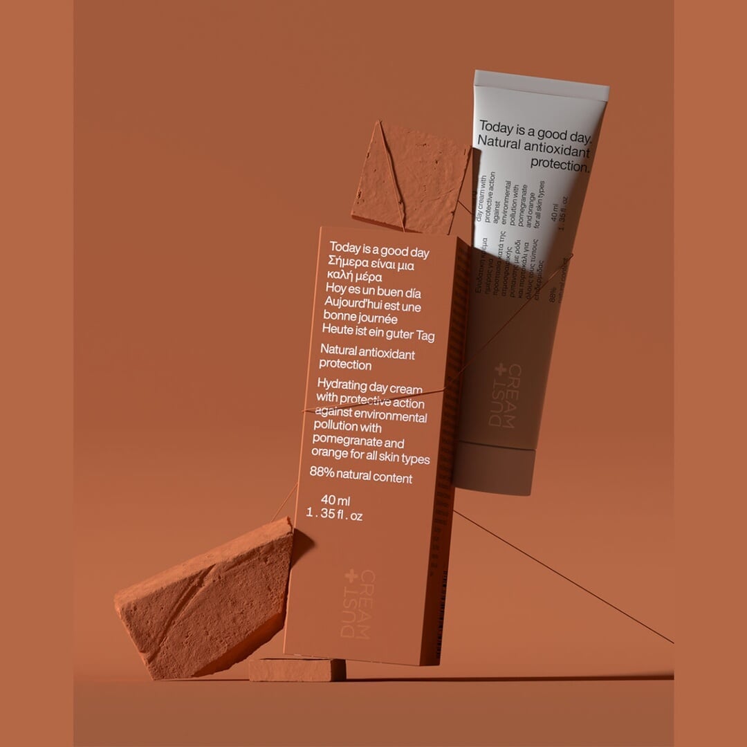 Packaging Design for Dust+Cream Natural Skincare Line