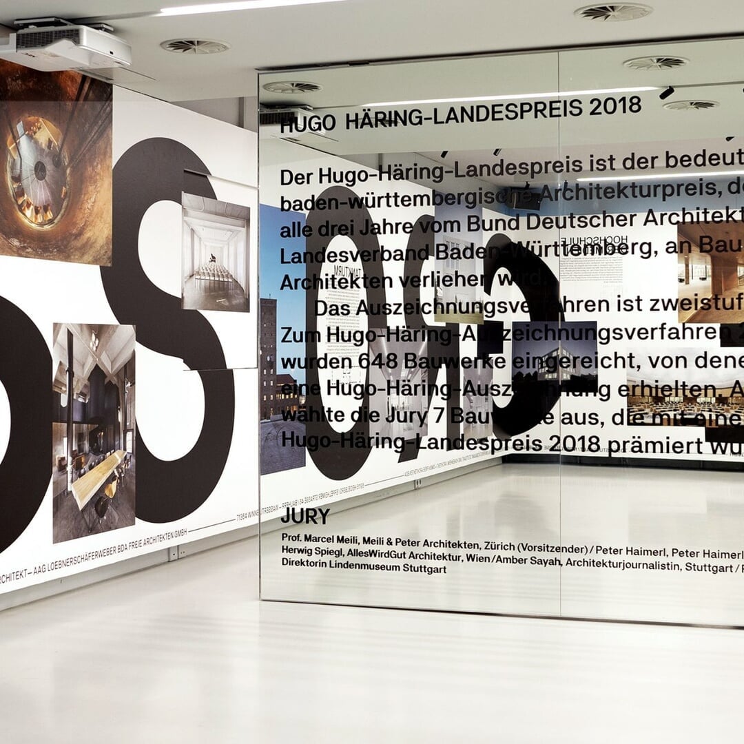 Exhibition Design for BDA Hugo-Häring Preis