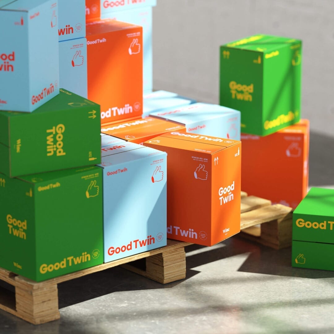 Visual Identity and Packaging for Winc Good Twin