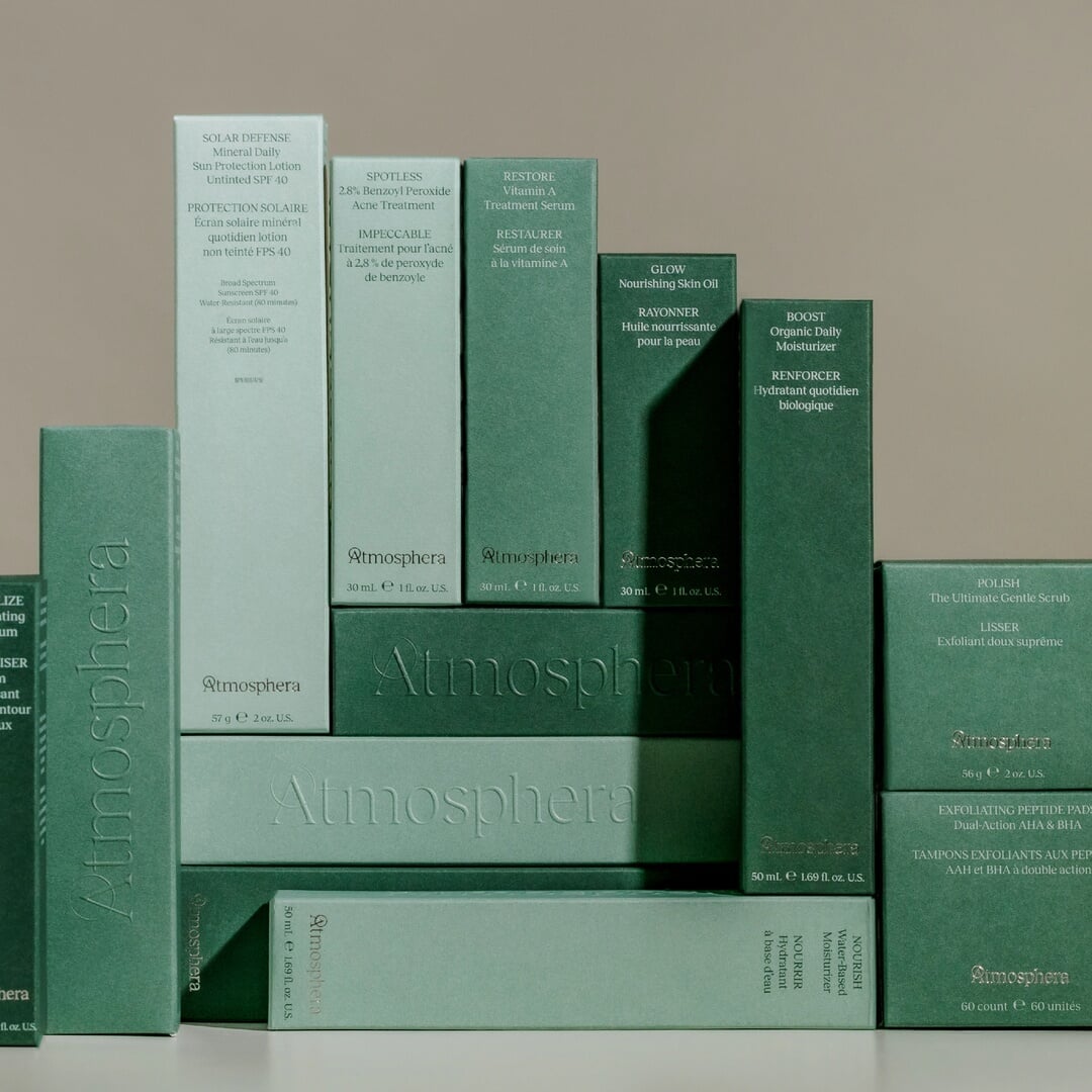 Rebrand for Canadian Skincare Atmosphera