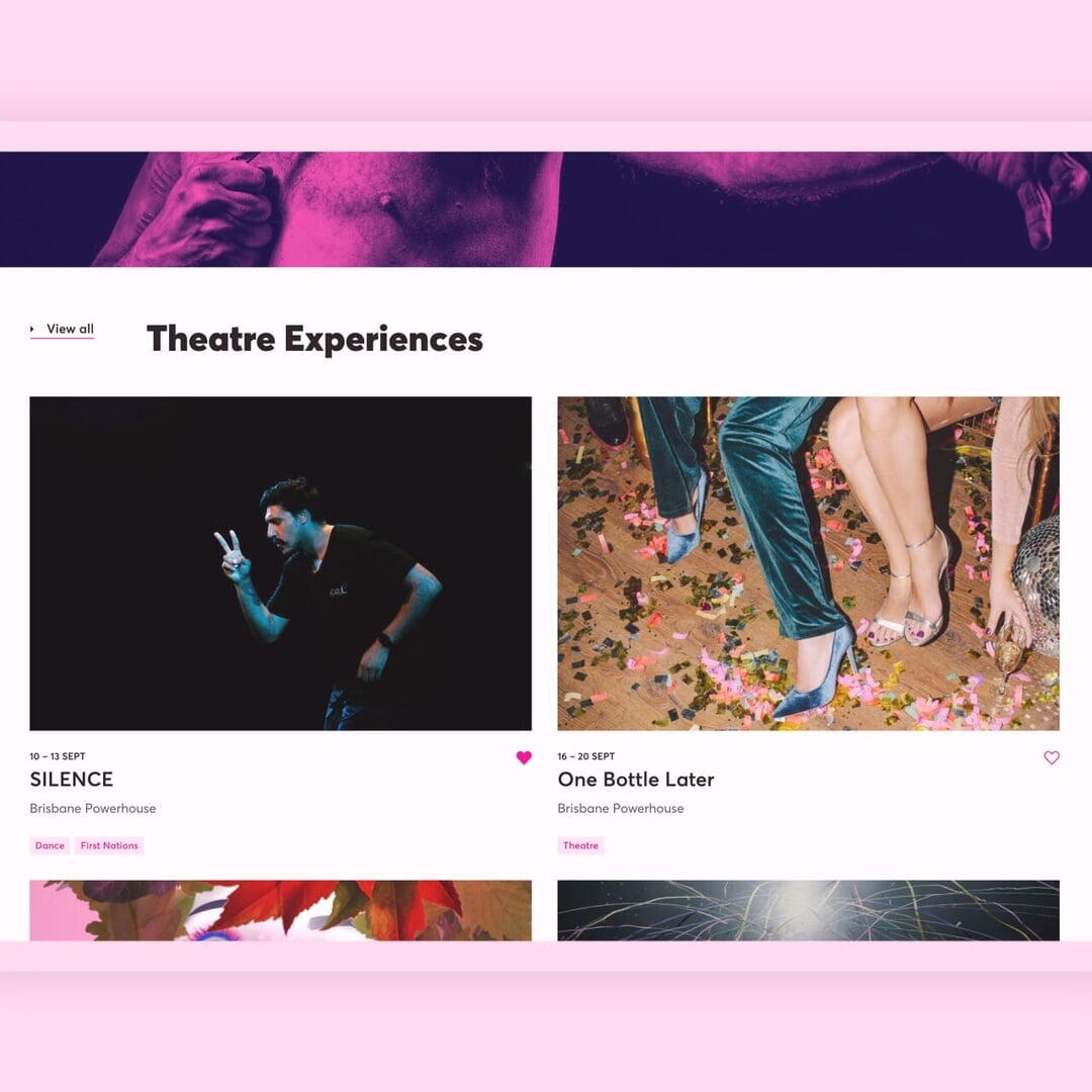Website Design for Brisbane Festival