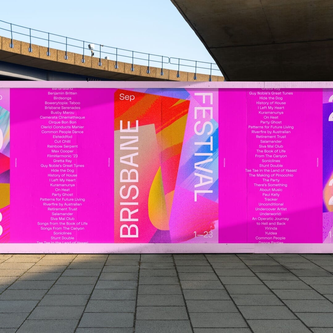 Festival Branding for Brisbane Festival 2023