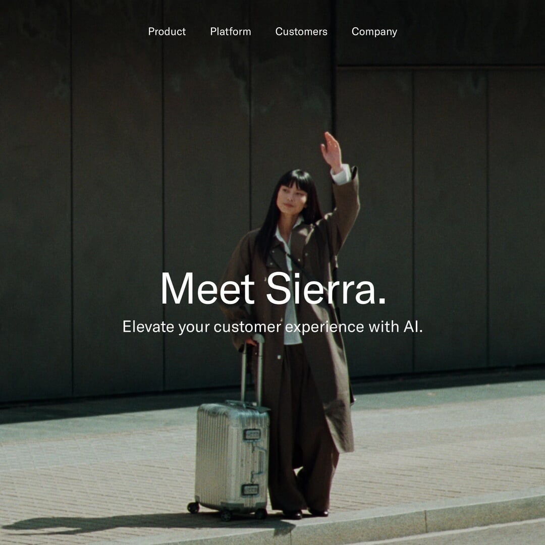 Website and Narrative Design for Conversational AI Company Sierra