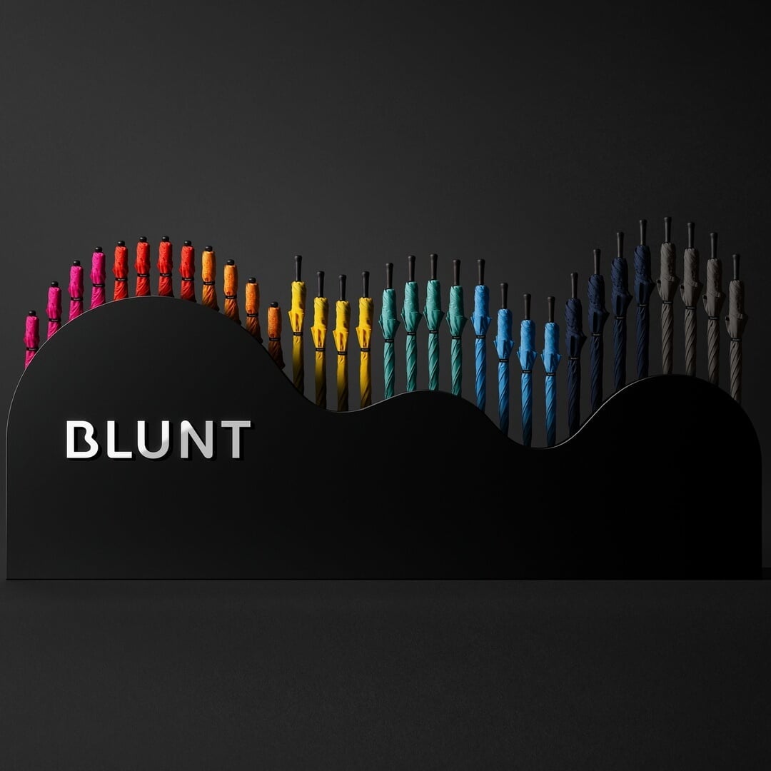 Global Brand Identity and Packaging Redesign for Blunt Umbrellas