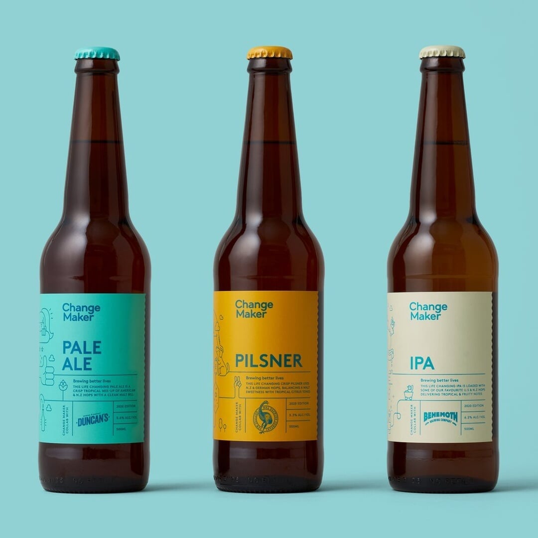 Brand Identity and Packaging for Change Maker Beer
