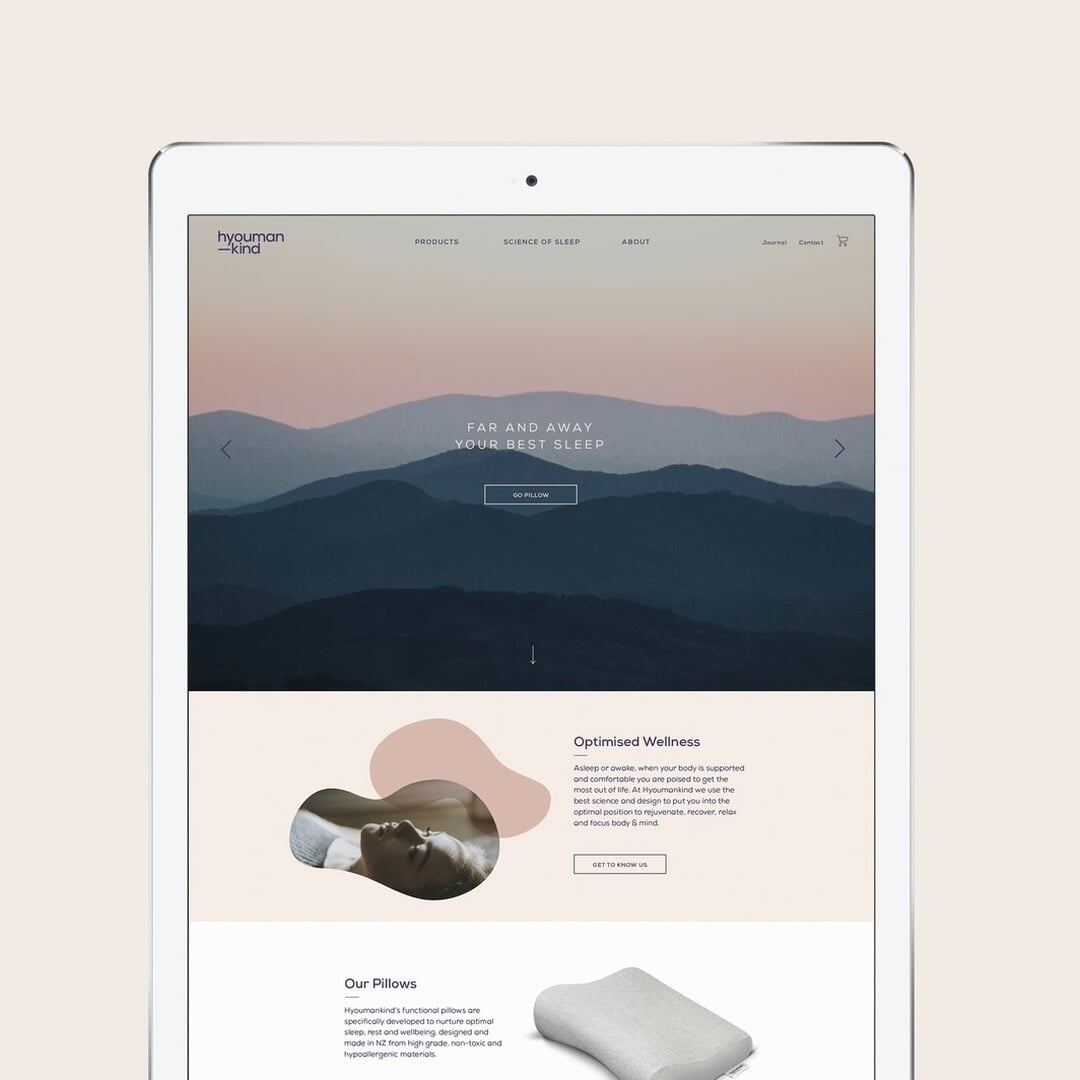 Brand Identity and Packaging for Hyoumankind Wellness Pillow