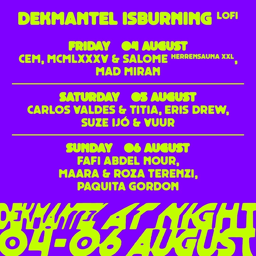 Visual Identity for Dekmantel 2023