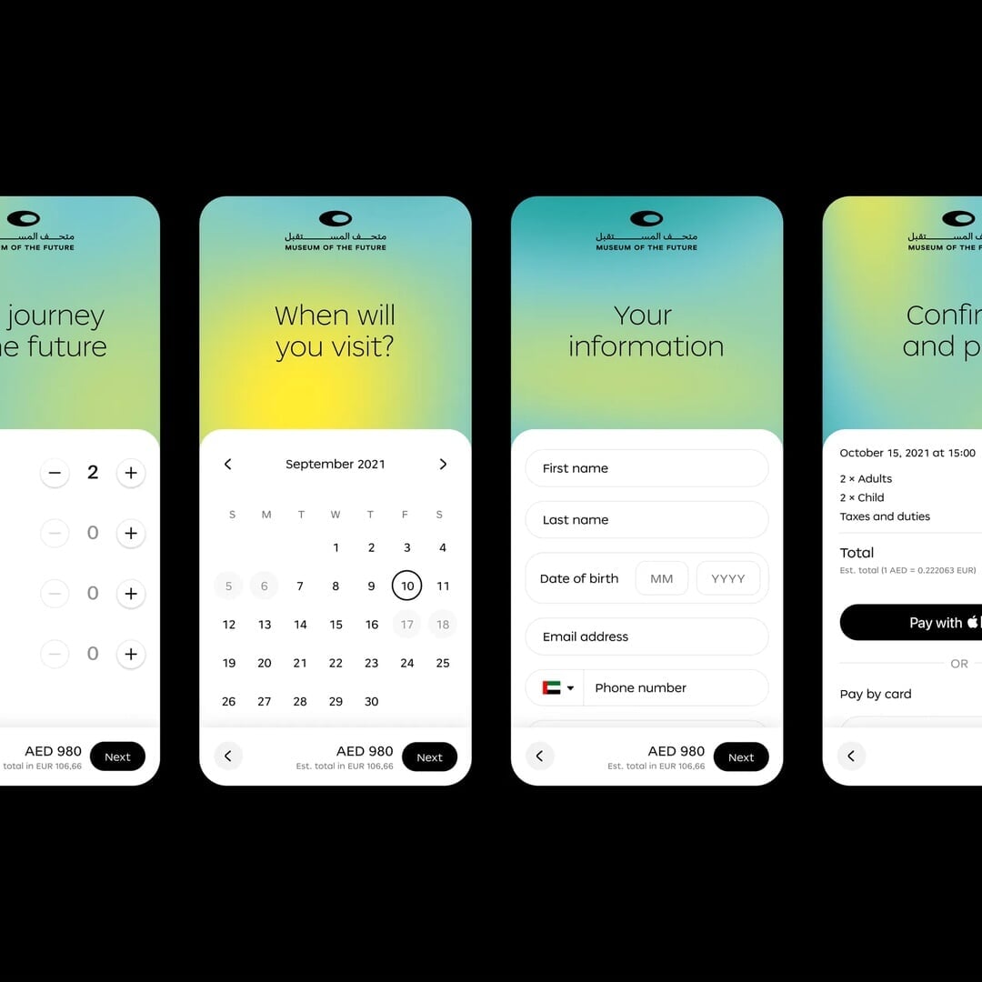 Website Design for Museum of the Future