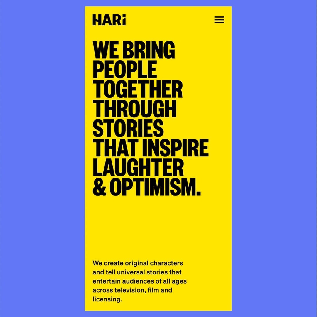 Brand Identity and Digital Experience for Hari Studios
