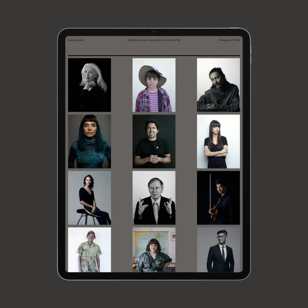 Website Design for Photographer James Braund