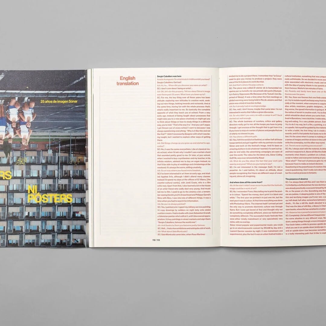 Editorial Design for 25 Years of Sónar Image