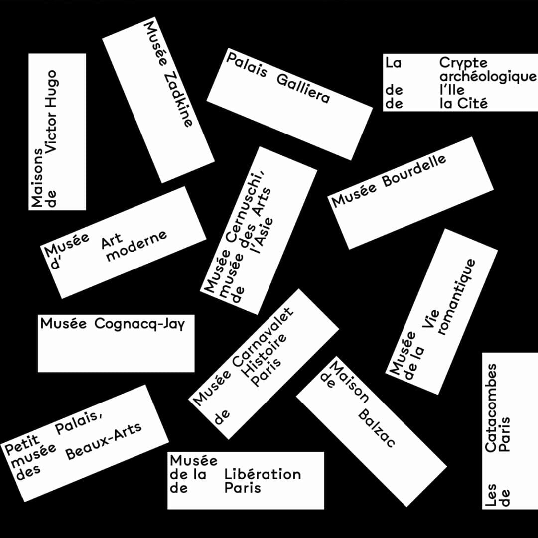 Visual Identity for Paris Musées