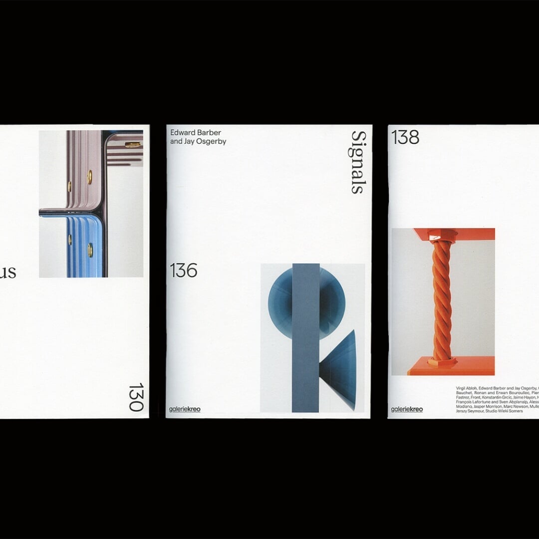 Editorial Design for Galerie Kreo Booklets