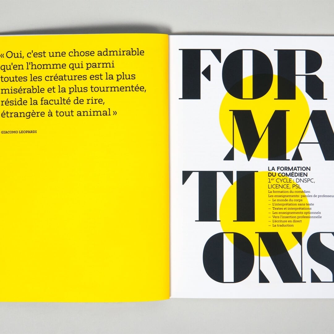 Visual Identity for the Conservatoire D’Art Dramatique De Paris