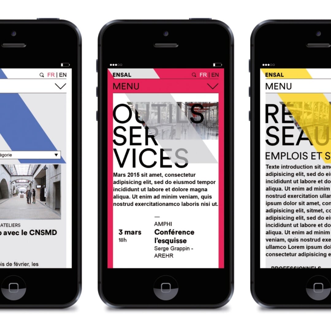 Website Design for École D’Architecture De Lyon