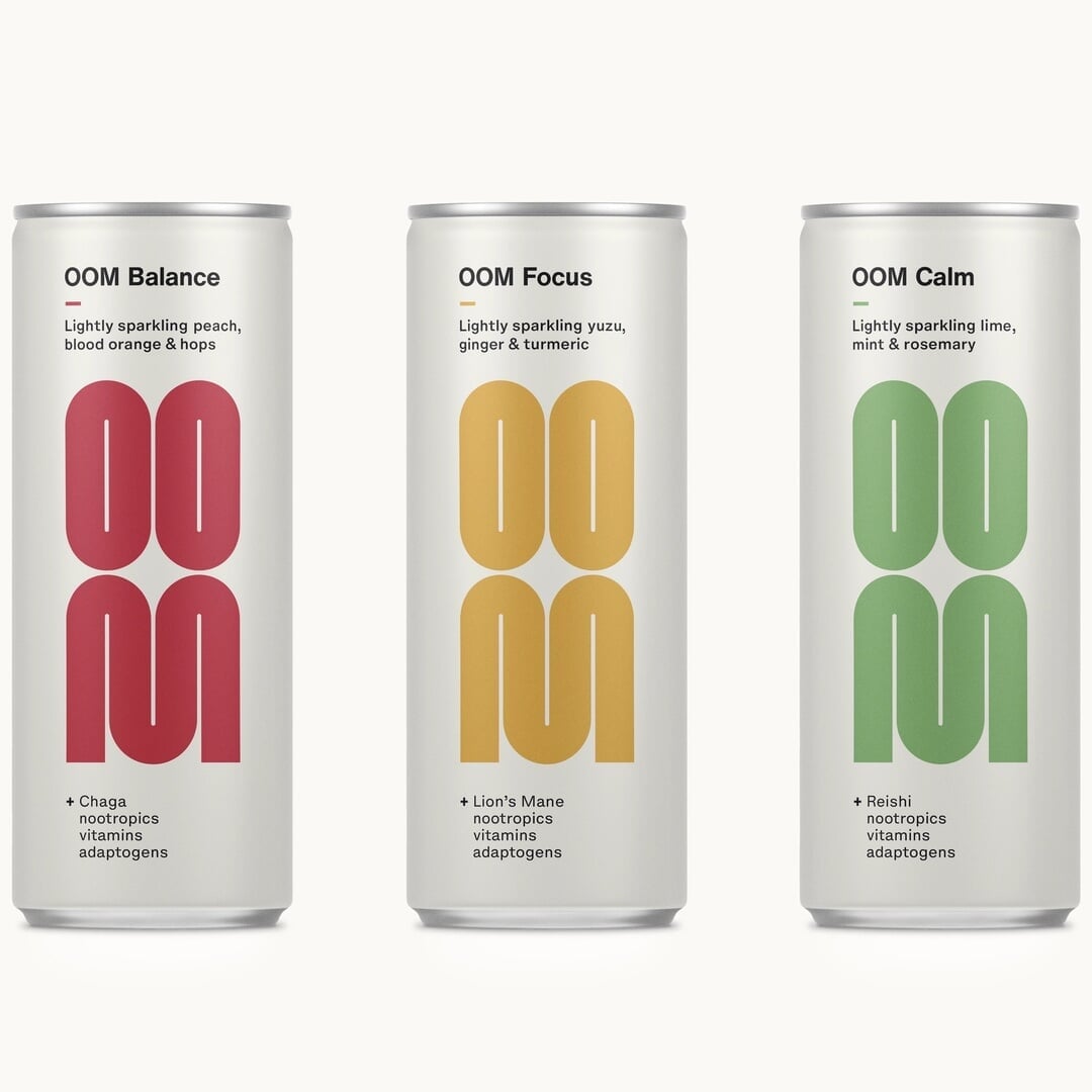 Branding and Packaging for OOM Drinks
