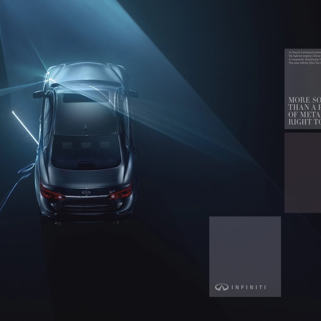 Advertising Art Direction for Infiniti Q50 Launch