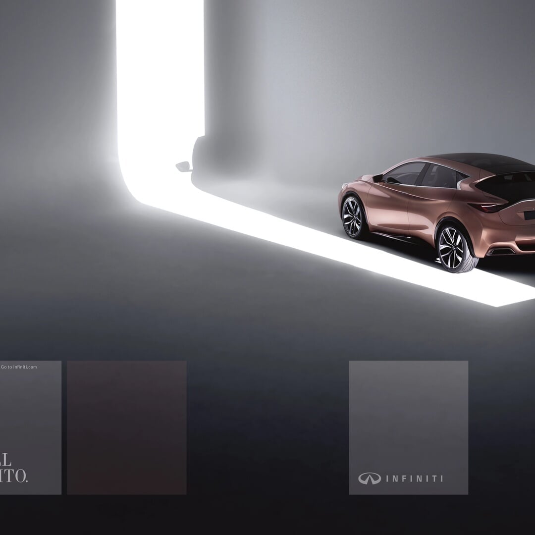 Advertising Art Direction for Infiniti Q30 Launch