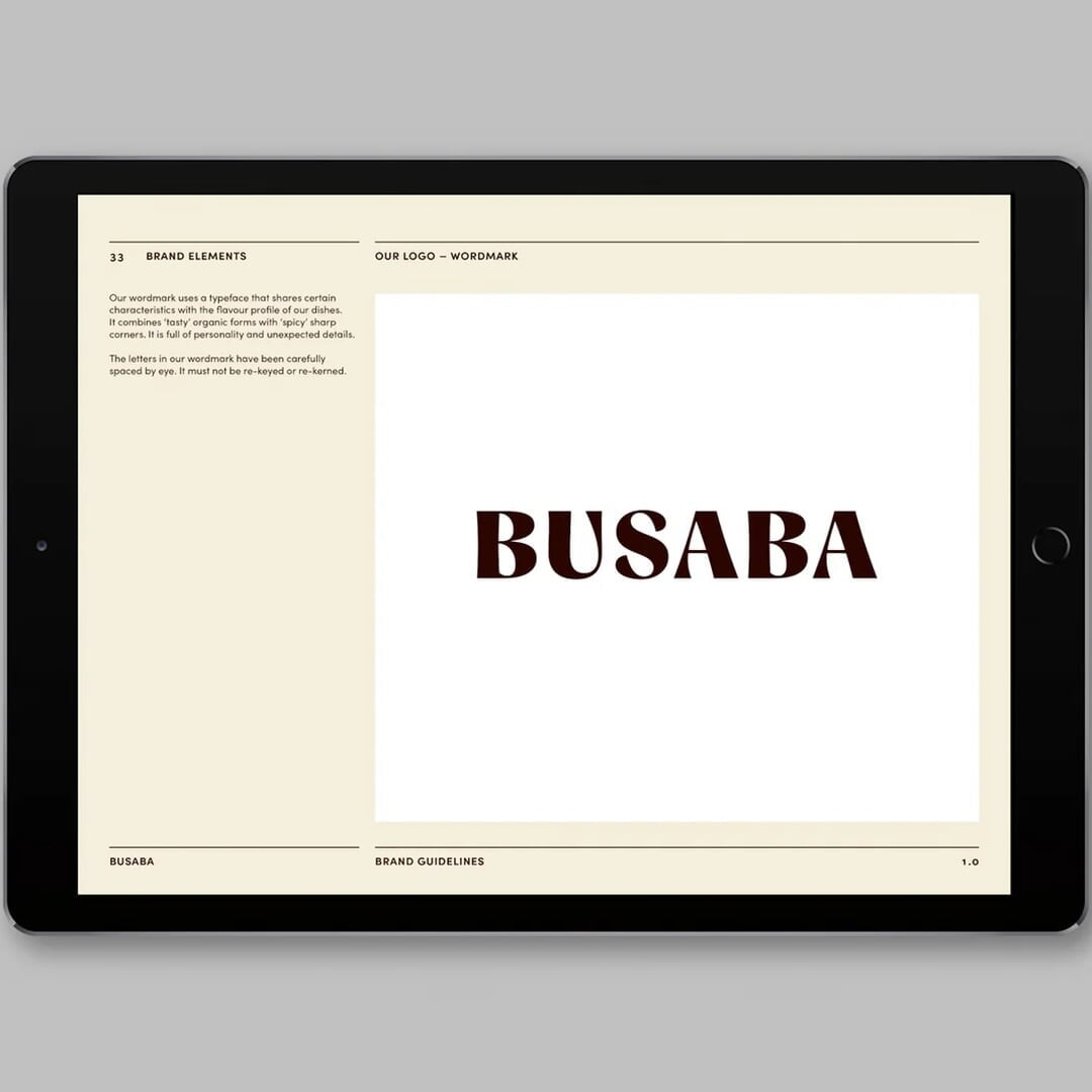 Brand Identity for Busaba Thai Restaurant Chain
