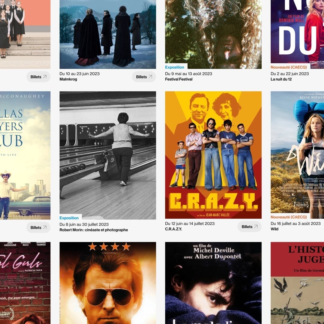 Website and Platform Design for Cinémathèque Québécoise