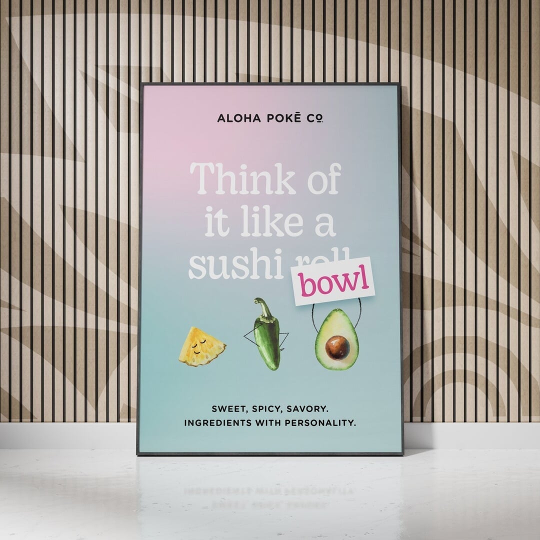 Brand Identity and Menu Design for Aloha Poke Co.
