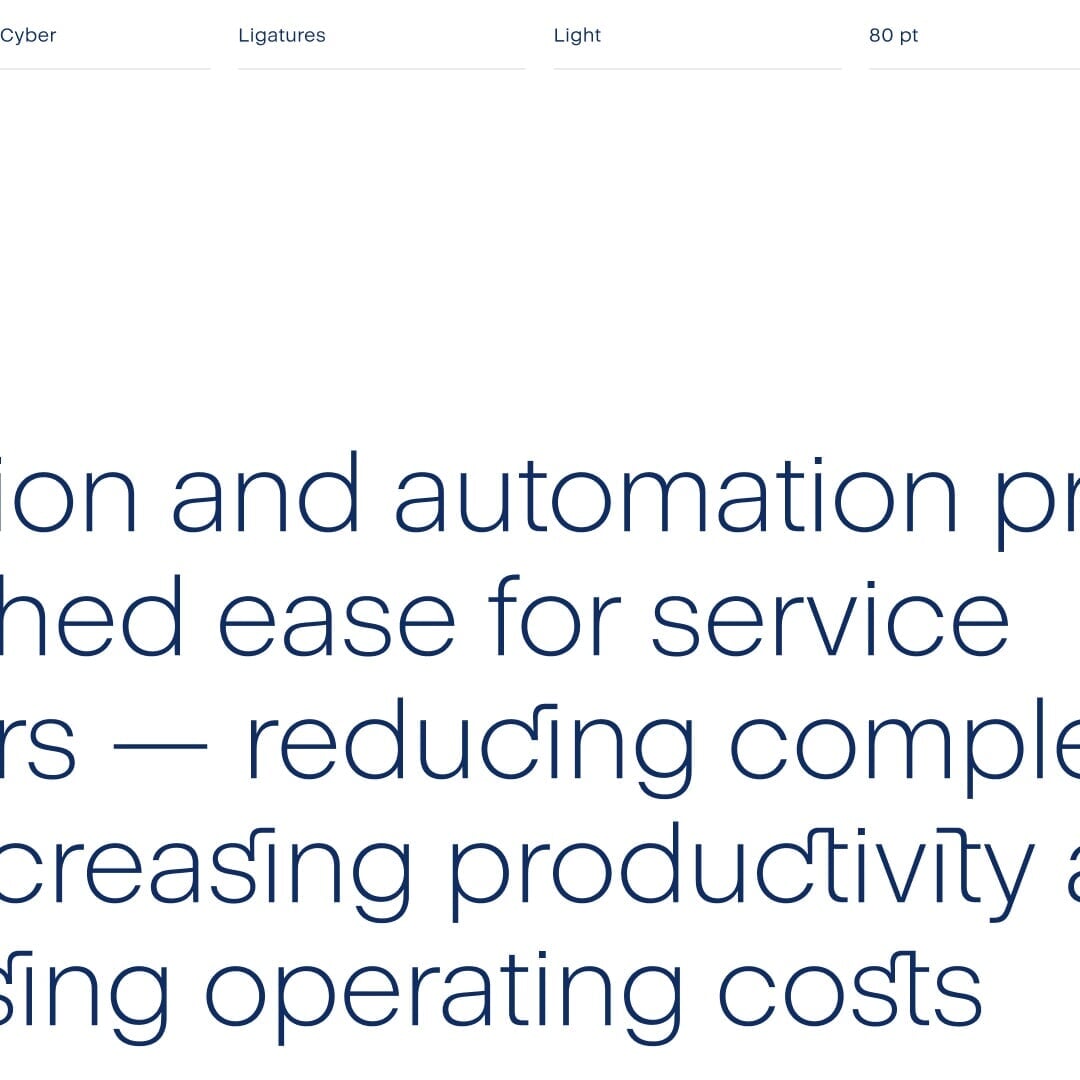 Corporate Typeface Design for Acronis