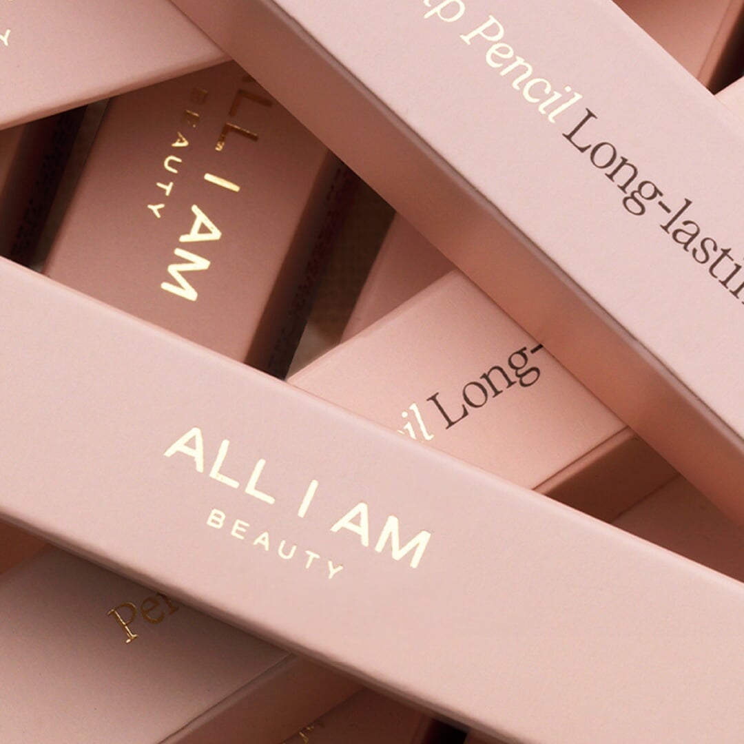 Visual Identity and Packaging for All I Am Beauty Brand