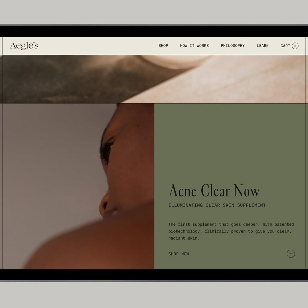 Packaging and Visual Identity for Aegle's Skincare