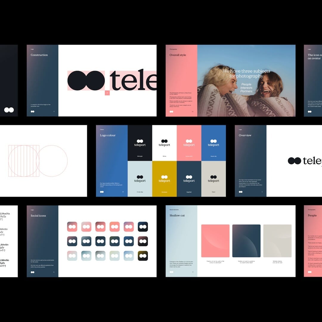 Brand Identity for Teleport Online Dating Platform