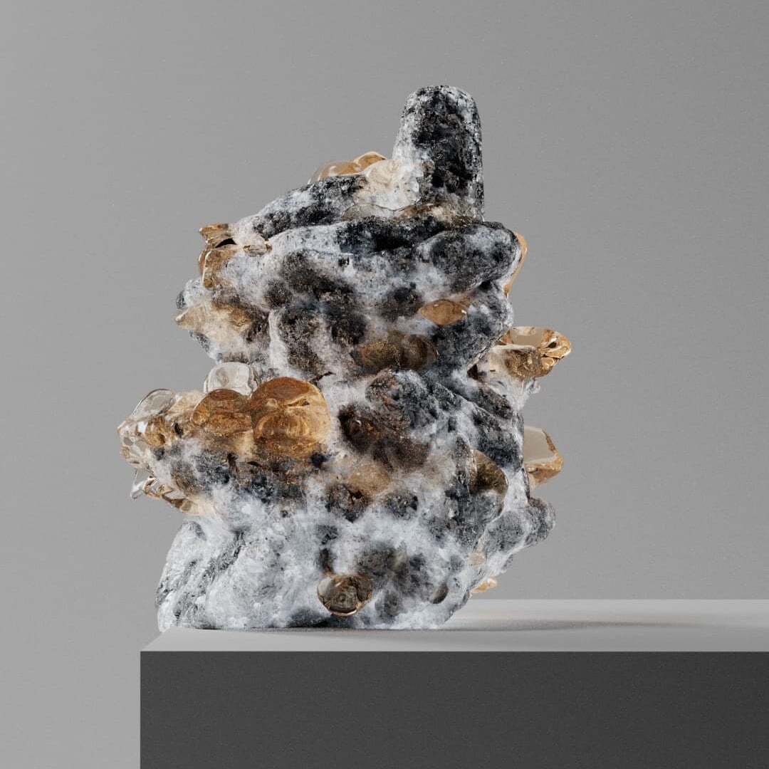 3D Motion Exploration of Mineral Formation for Media.Work