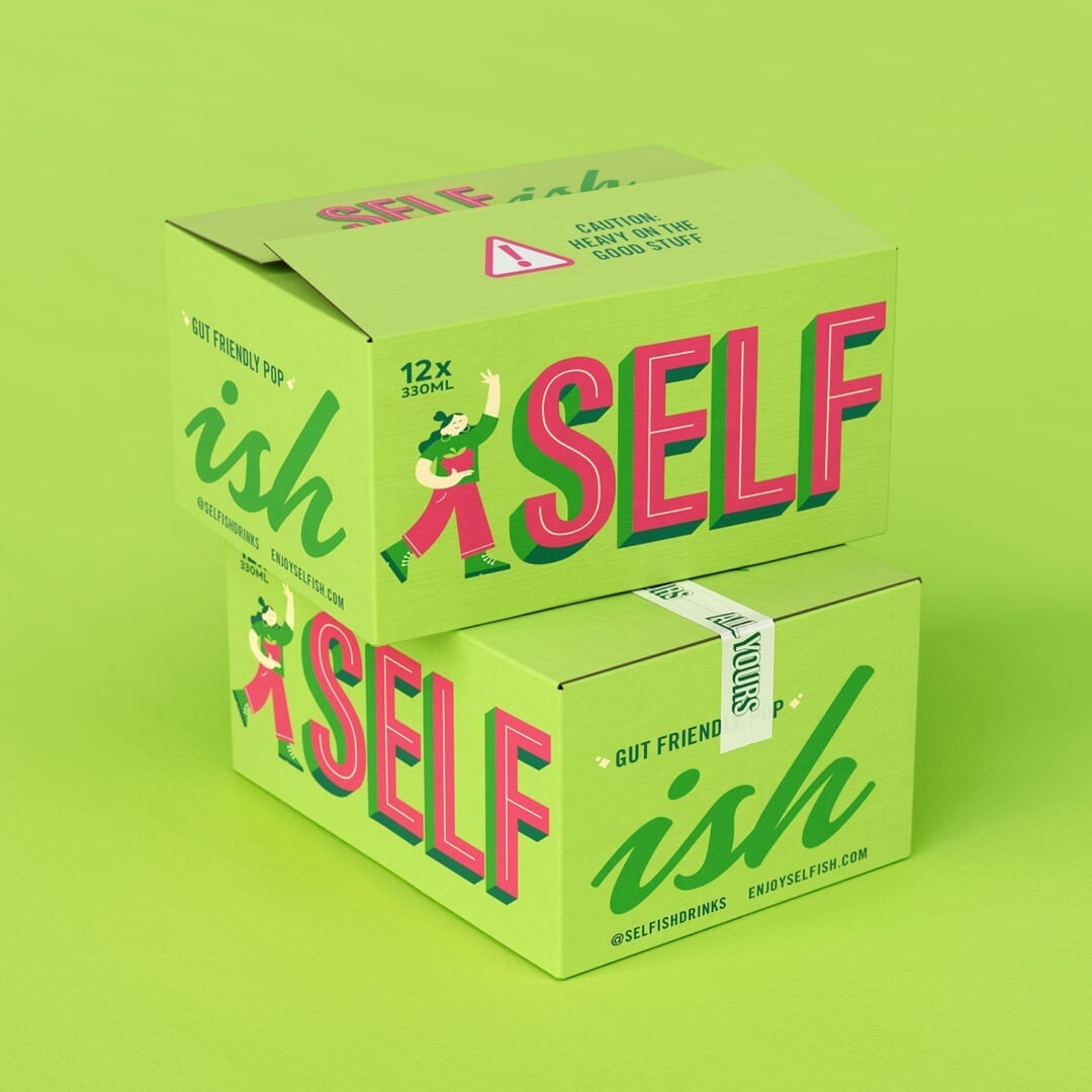 Brand Identity for Selfish Gut Soda