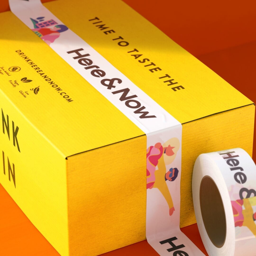 Brand Identity for Here & Now Iced Coffee and Tea