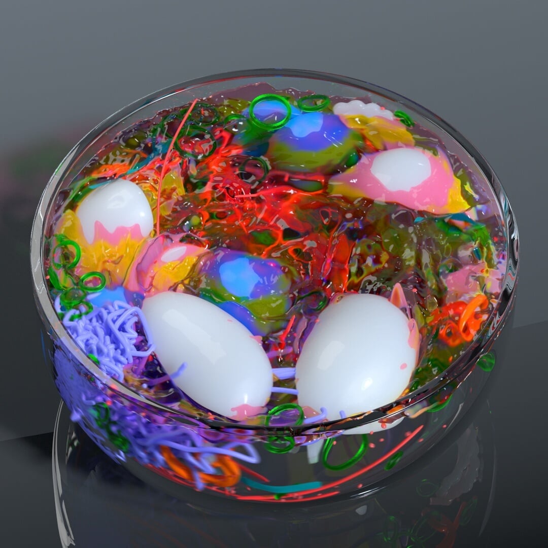 Experimental Visual Research for 0% Food