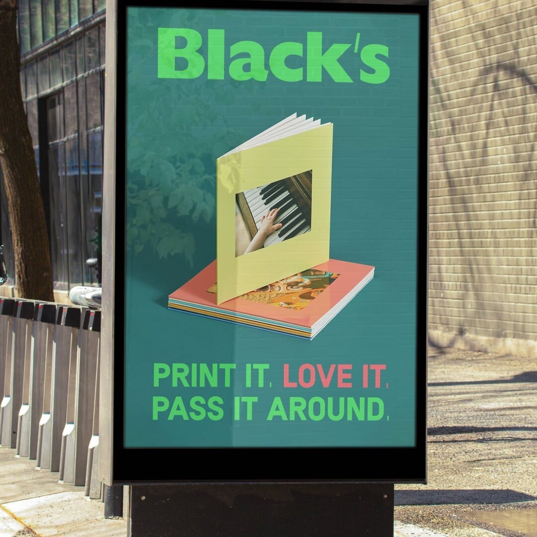 Colorful Rebrand for Black's Photo Printing