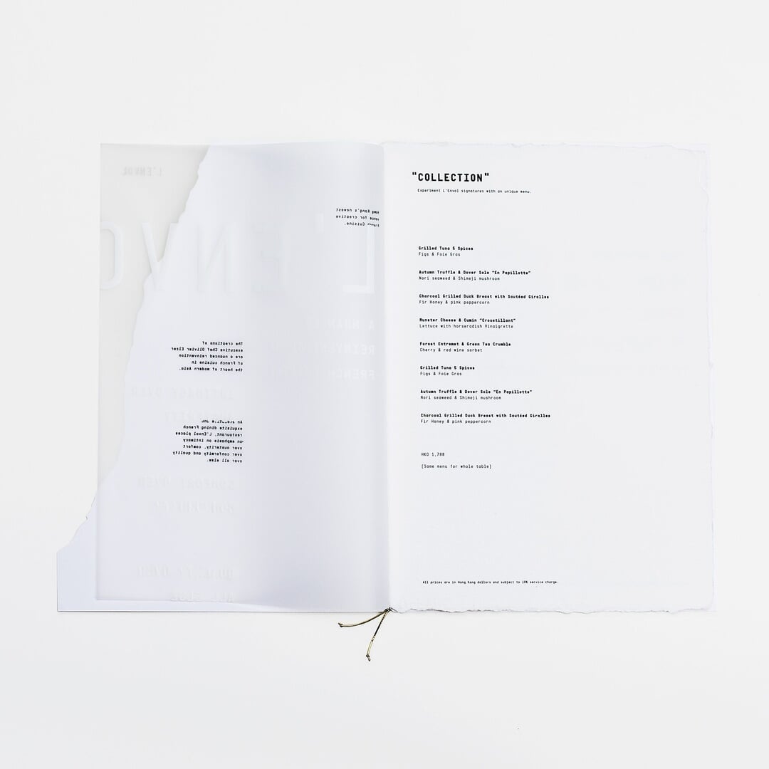 Visual Identity for L’Envol French Michelin Restaurant