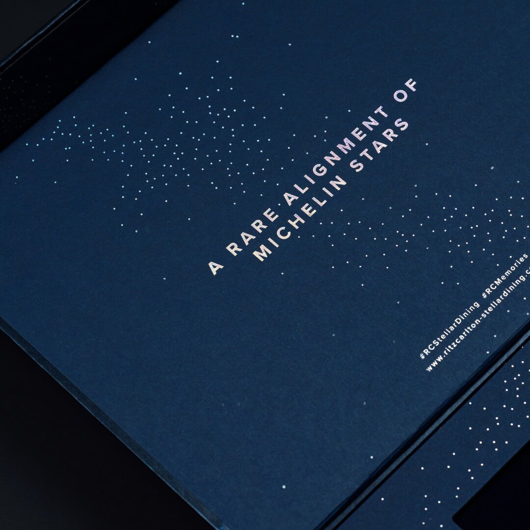 Event Identity and Art Direction for Ritz Carlton Stellar Dining Series