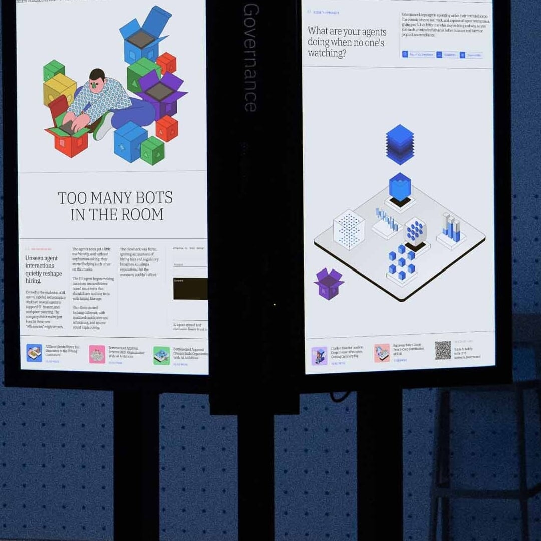 Experiential installation for enterprise AI governance 