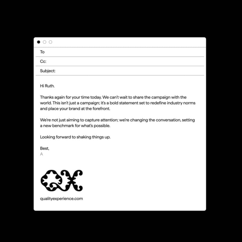 Brand Identity for Quality Experience Advertising Agency