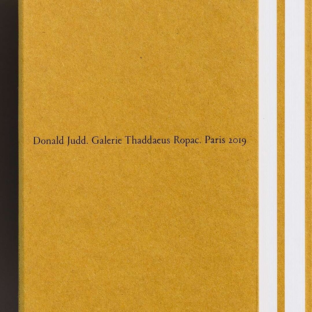 Book Design for Donald Judd