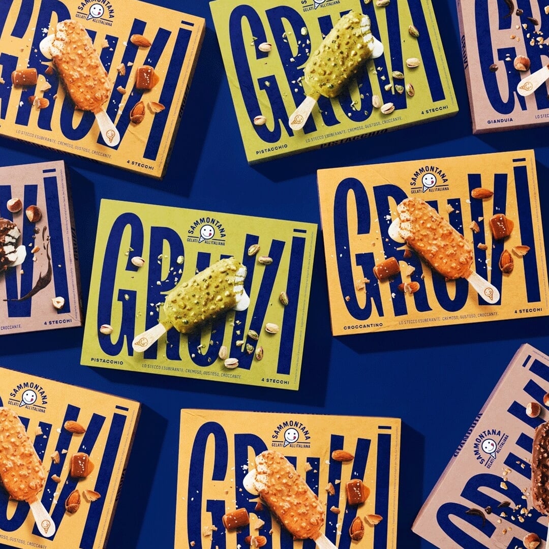 Packaging Design for Sammontana Gruvi Ice Cream Bars