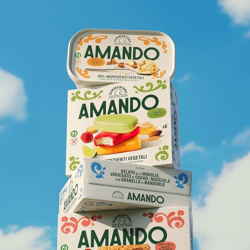 Packaging and Identity for Sammontana Amando