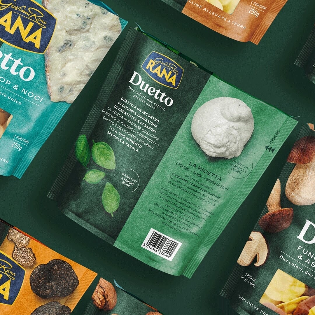 Packaging Restyling for Giovanni Rana Gourmet Filled Pasta