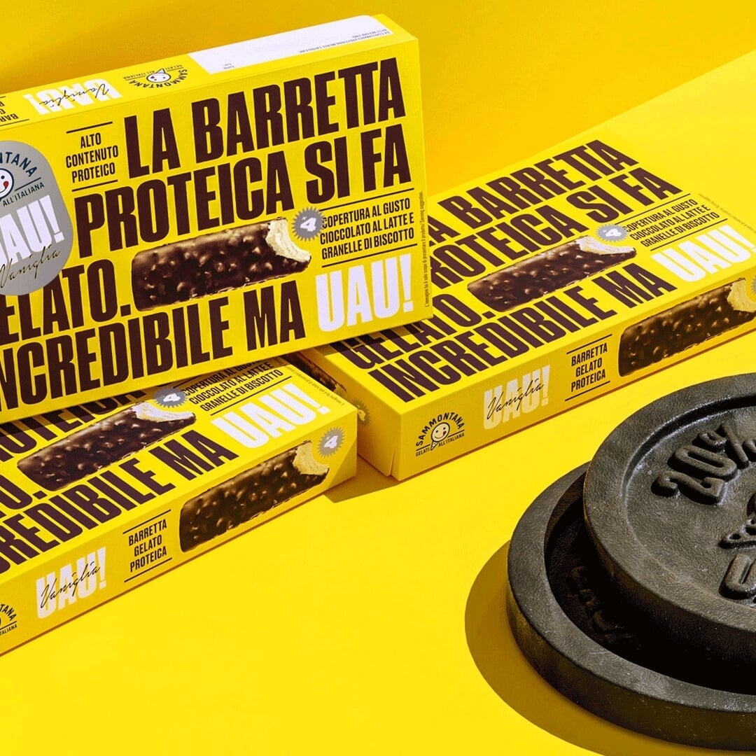 Packaging for Sammontana UAU! Protein Ice Cream Bars