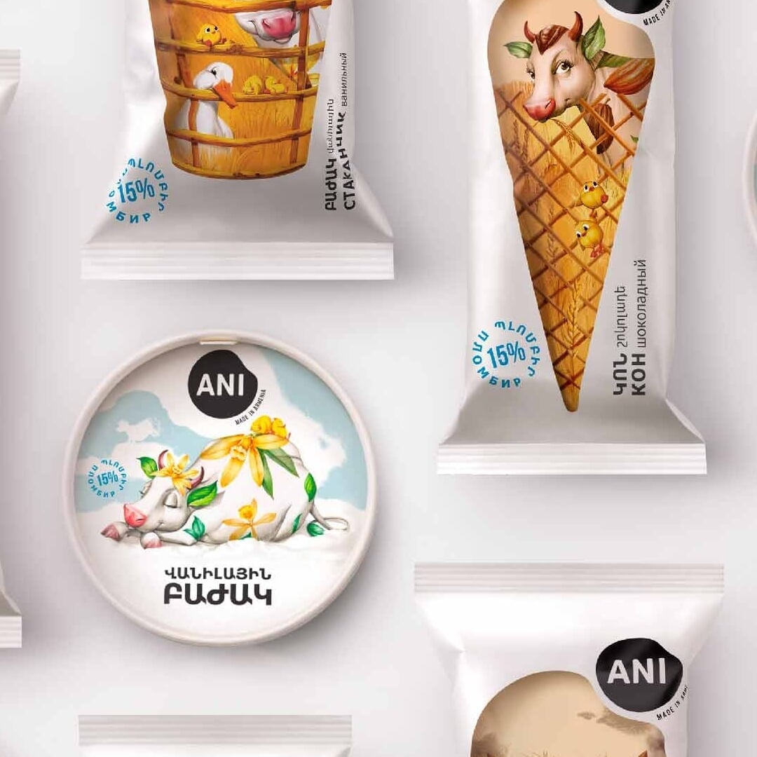 Packaging Design for Ani Ice Cream