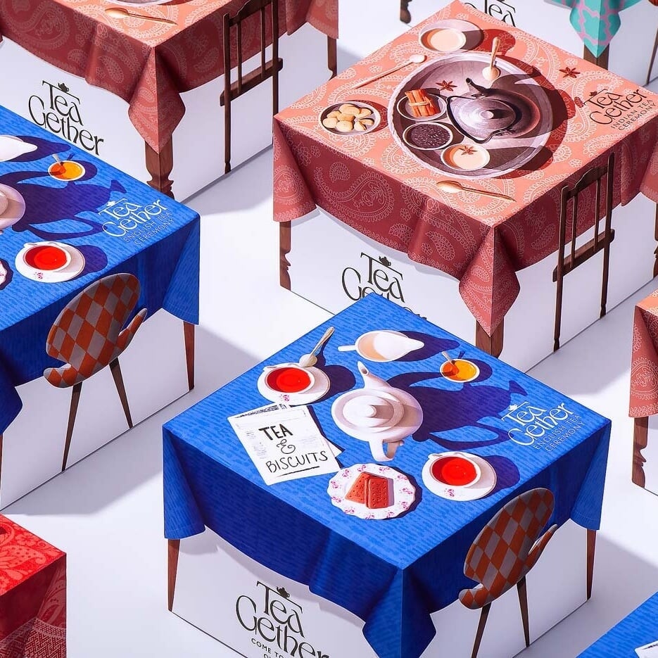 Branding and Packaging for a Tea and Sweets Brand