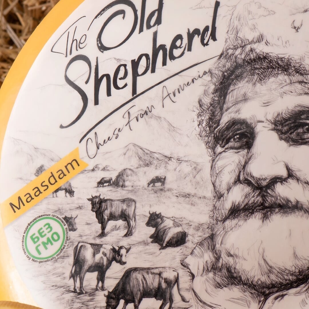 Packaging Design for the Old Shepherd Maasdam Cheese