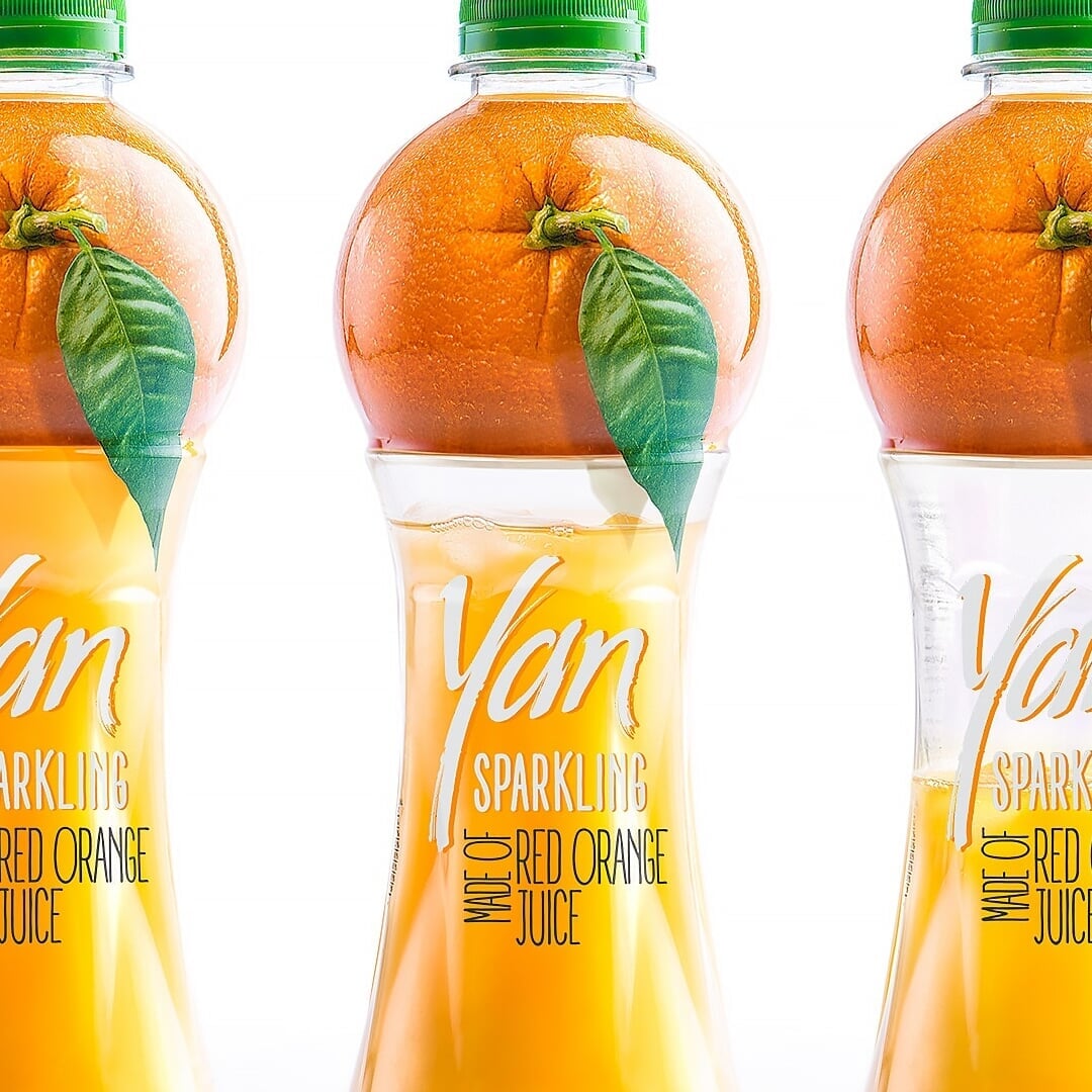 Packaging Design for Yan Sparkling Juice