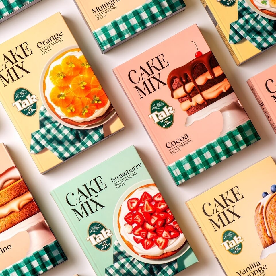 Packaging Redesign for Tak Makaron Cake Mixes