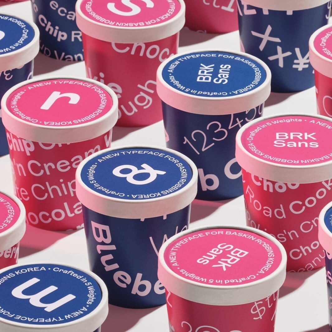 Custom Typeface for Baskin Robbins